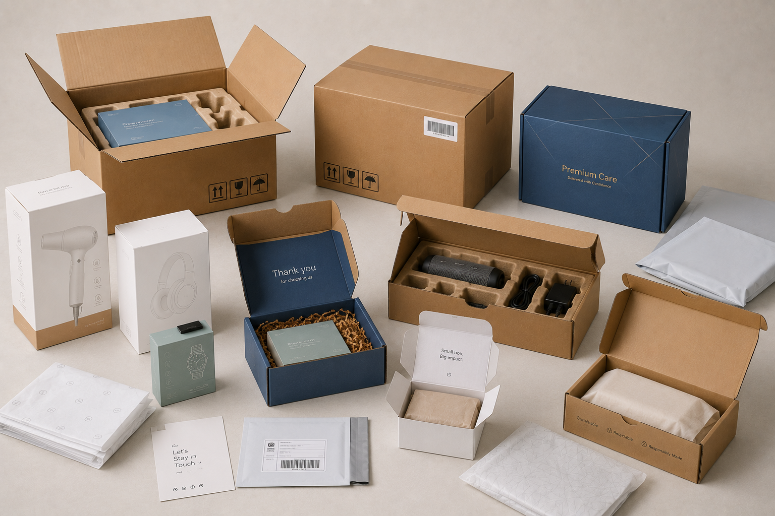 Cross-border e-commerce packaging application detail